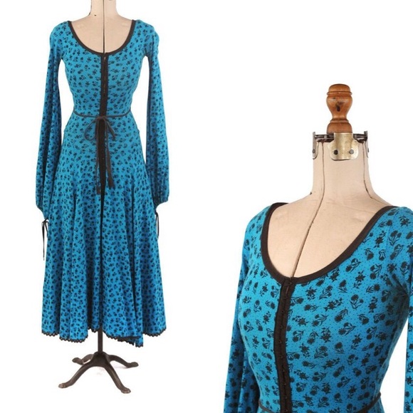 ISO Betsey Johnson Punk Teal and Black Dress - Picture 1 of 1